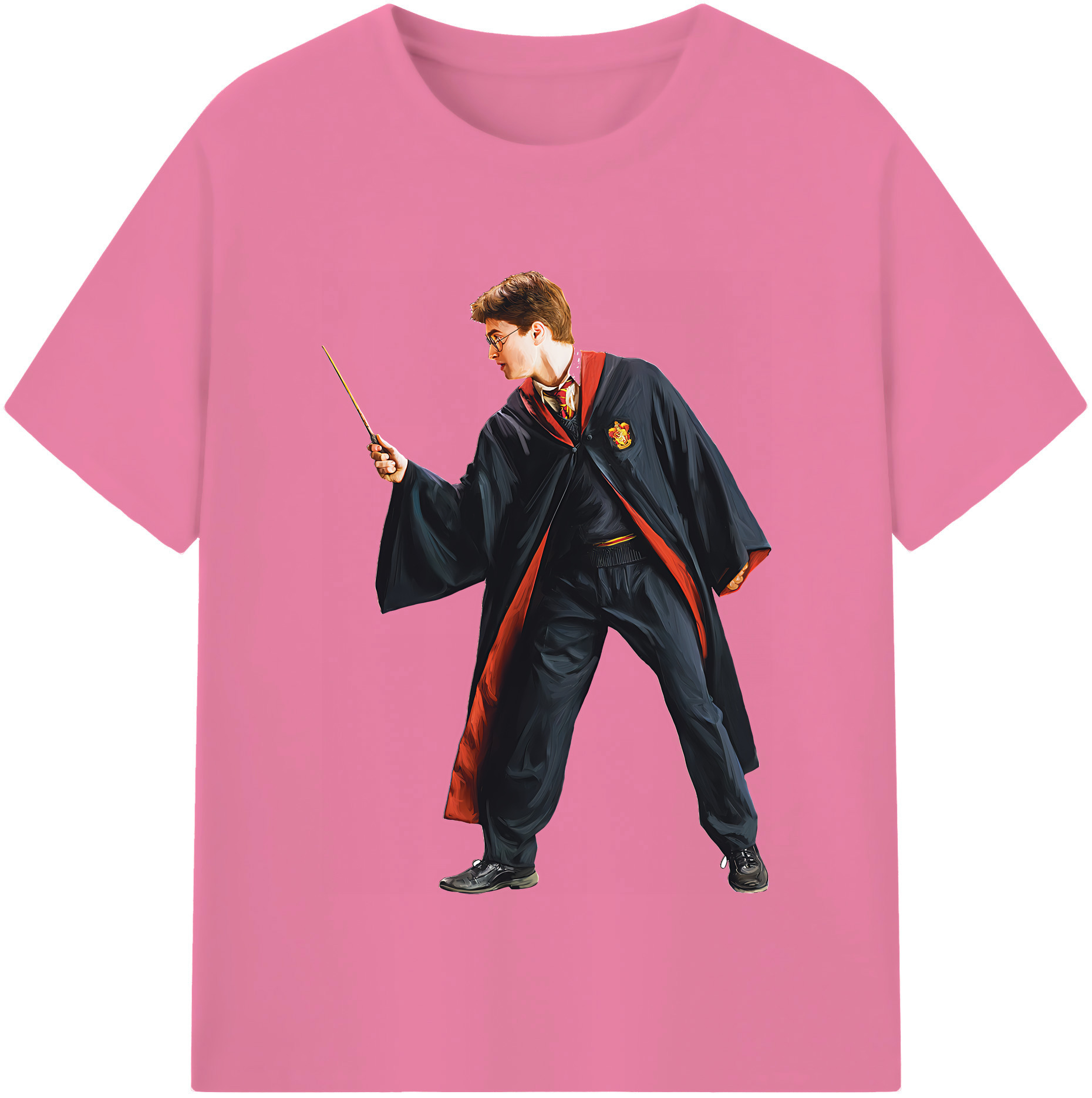 （画像用） Harry Potter ハリー・ポッターシリーズ 綿100％半袖Tシャツ（フロントプリント）
